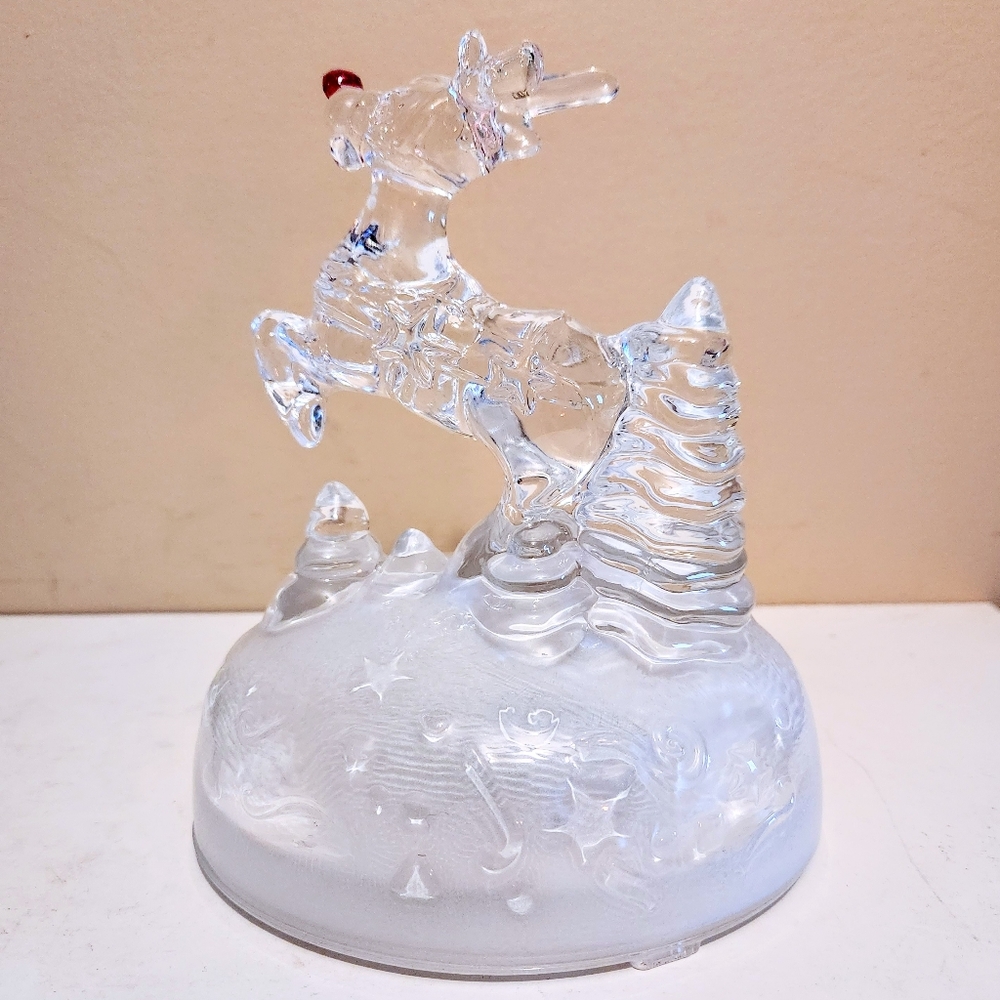 Vintage Crystal Musical Figurine - Picture 3 of 5